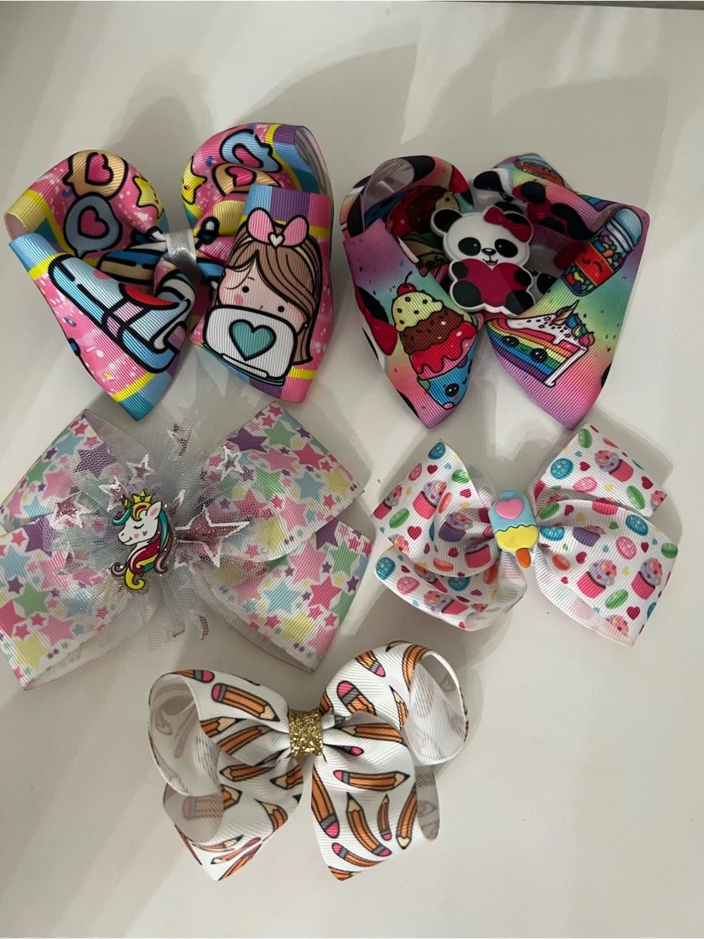Colorful Hair Bow bundle